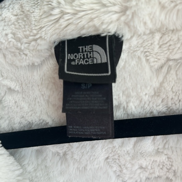 North Face Womens Mossbud Fleece Reversible Wind Resistant Full Zip Jacket White - Picture 9 of 13